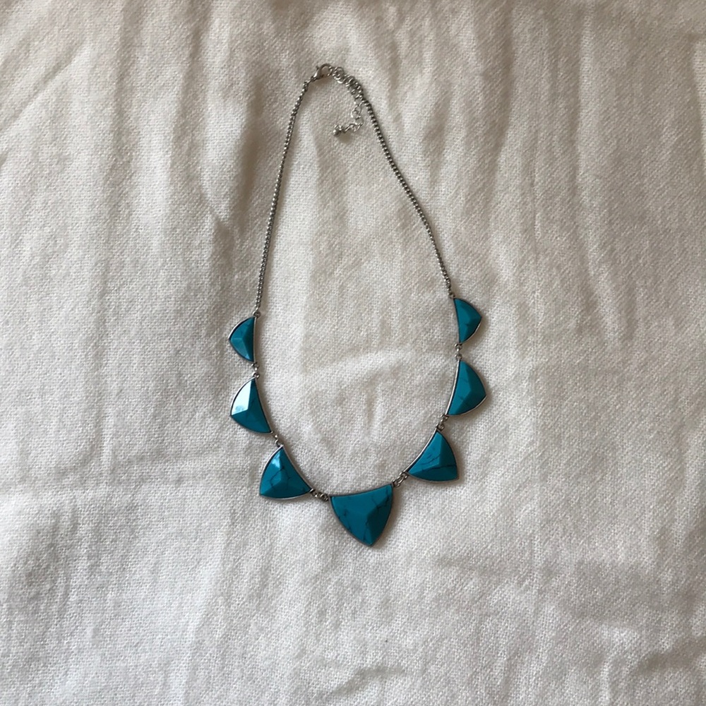 Silver and turquoise necklace